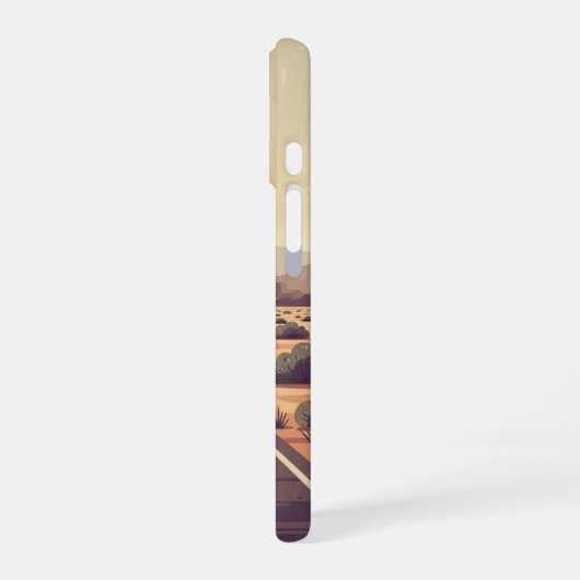 Quiet Desert Route iPhone 16ケース (左側面)