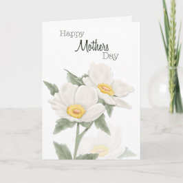 Quiet Dogwood Mothers Day Card カード