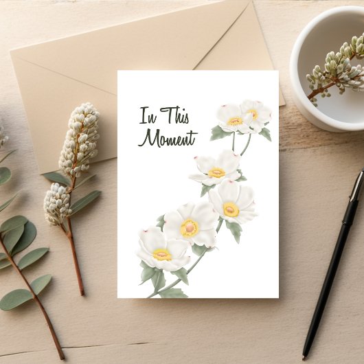 Quiet Dogwood Sympathy Card カード