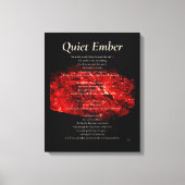 Quiet Ember キャンバスプリント (正面)