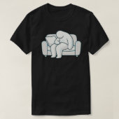 Quiet Exhaustion – Modern Stylized Human Burnout Tシャツ (デザイン正面)
