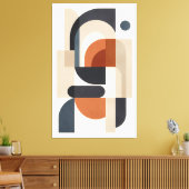 Quiet Geometry in Balance キャンバスプリント (インサイチュ (リビング))