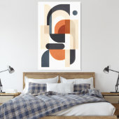 Quiet Geometry in Balance キャンバスプリント (インサイチュ (寝室))