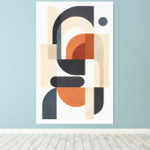 Quiet Geometry in Balance キャンバスプリント (インサイチュ (ウッドフロア))