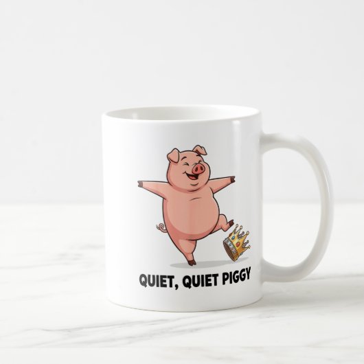 Quiet Ggy Funny Litical Meme Anti-trump Design  コーヒーマグカップ (右)
