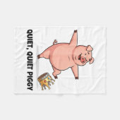 Quiet Ggy Funny Litical Meme Anti-trump Design  フリースブランケット (正面(横))