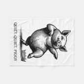 Quiet Ggy Meme Feminist Subtle Humor Protest Resis フリースブランケット (正面(横))