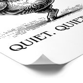 Quiet Ggy Meme Feminist Subtle Humor Protest Resis ポスター (角)