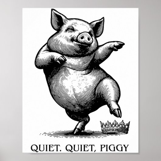 Quiet Ggy Meme Feminist Subtle Humor Protest Resis ポスター (正面)