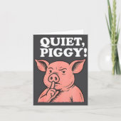 Quiet Ggy Meme Saying Humor Tees カード (正面)