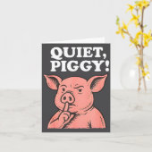 Quiet Ggy Meme Saying Humor Tees  カード (黄色い花)