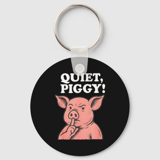 Quiet Ggy Meme Saying Humor Tees  キーホルダー (正面)