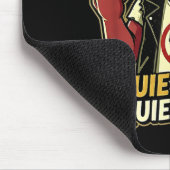 Quiet Ggy Sarcastic Litical Humor Funny Design Gif マウスパッド (コーナー)