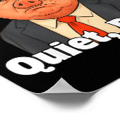 Quiet Ggy Snarky Litical G Joke Design  ポスター (角)