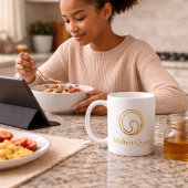 Quiet Gold Swirl Classic Mug, 11 oz コーヒーマグカップ