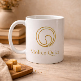 Quiet Gold Swirl Classic Mug, 11 oz コーヒーマグカップ