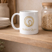 Quiet Gold Swirl Classic Mug, 11 oz コーヒーマグカップ