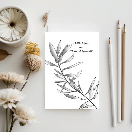 Quiet Grove — Minimal Get Well Card カード