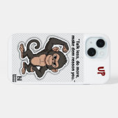 Quiet Growth Monkey – Mindful Phone Cover iPhone 15ケース (裏面横)