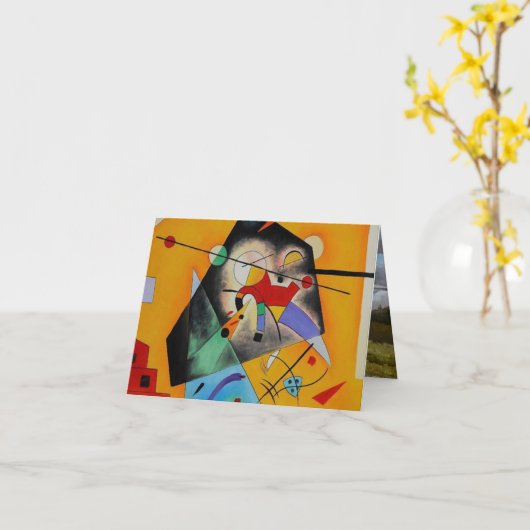 Quiet Harmony Wassily Kandinsky カード (黄色い花)