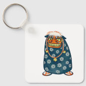Quiet Icons – Japanese Shishi Lion Mask キーホルダー (正面)