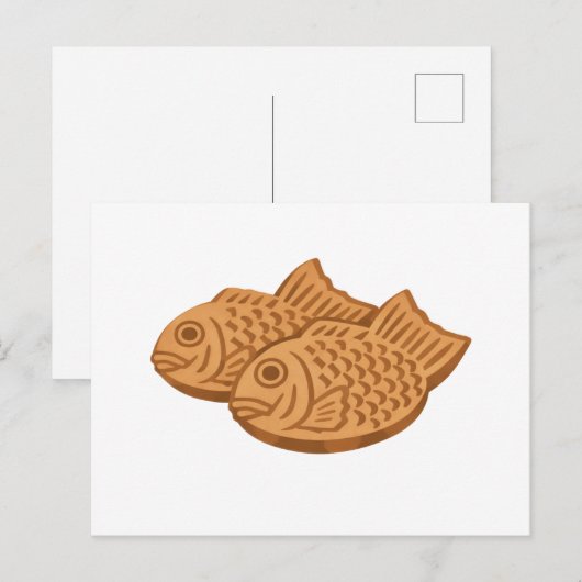 Quiet Icons – Japanese Taiyaki ポストカード (正面/裏面)