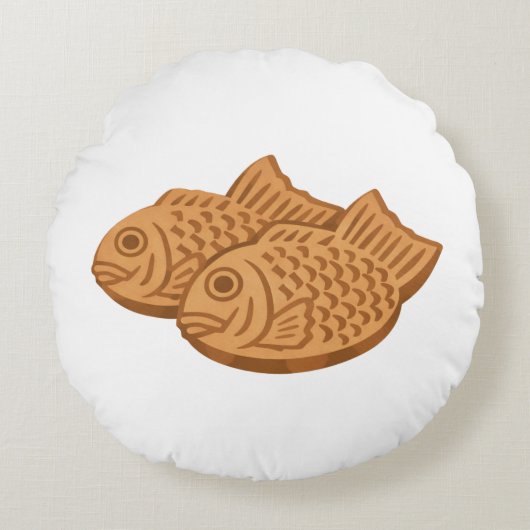 Quiet Icons – Japanese Taiyaki ラウンドクッション (正面)