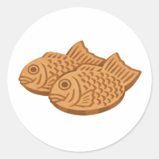 Quiet Icons – Japanese Taiyaki ラウンドシール
