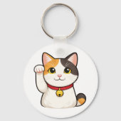 Quiet Icons – Lucky Cat キーホルダー (正面)