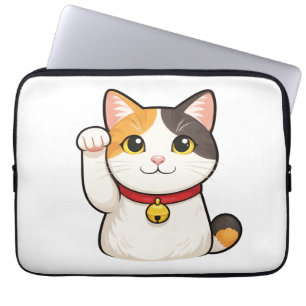 Quiet Icons – Lucky Cat ラップトップスリーブ