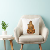 Quiet Icons: Serene Spiritual Figure クッション (椅子)