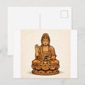 Quiet Icons: Serene Spiritual Figure ポストカード (正面/裏面)