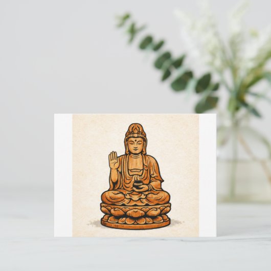 Quiet Icons: Serene Spiritual Figure ポストカード (スタンド正面)