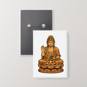 Quiet Icons: Serene Spiritual Figure 缶バッジ (正面/裏面)