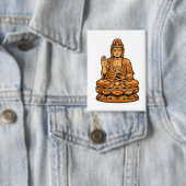 Quiet Icons: Serene Spiritual Figure 缶バッジ (インサイチュ)