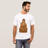 Quiet Icons: Serene Spiritual Figure Tシャツ (正面フル)
