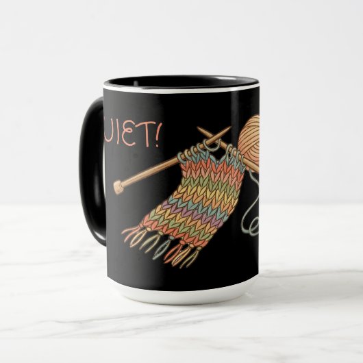 QUIET! I'm tinking. マグカップ (正面左)