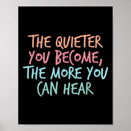 Quiet Introvert Silent Silence Quote The Quieter Y ポスター (正面)
