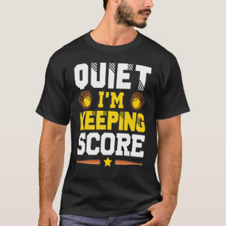 Quiet I'sスコア保ソフトボールのスコアキーパー1 Tシャツ
