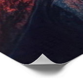 Quiet Lake Sunset Poster, Reflective Mountain Dusk ポスター (角)