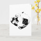 Quiet Loyal Message カード (黄色い花)