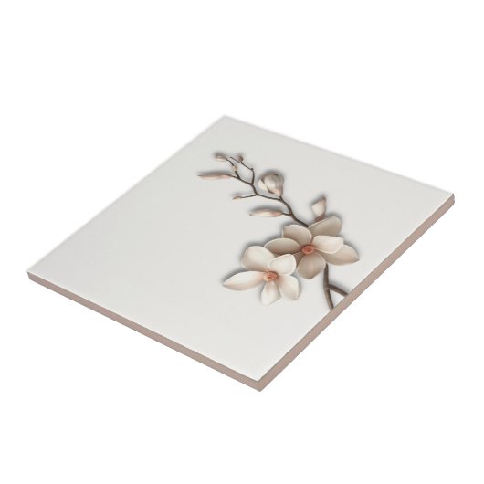 Quiet Luxury Botanical Magnolia タイル (側面)