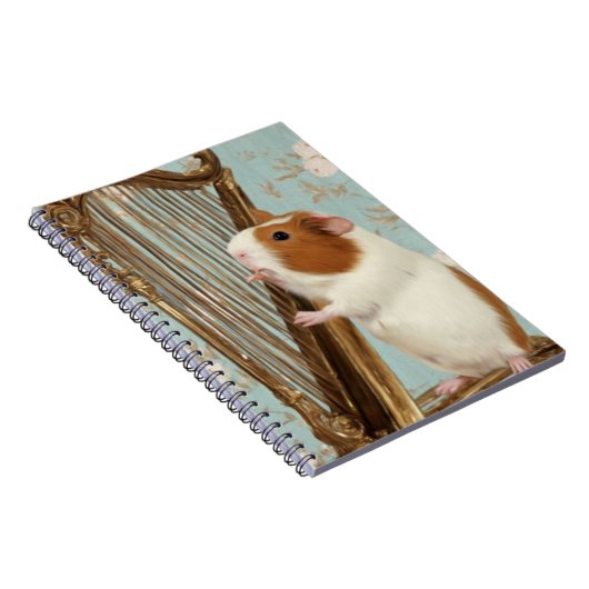 Quiet Melody – Elegant Guinea Pig Notebook ノートブック (右側)