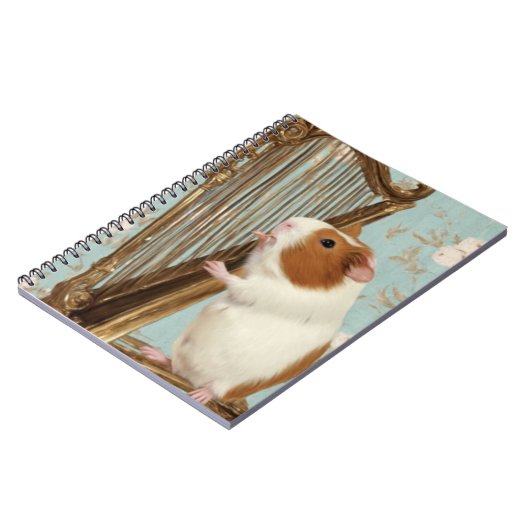 Quiet Melody – Elegant Guinea Pig Notebook ノートブック (左側)