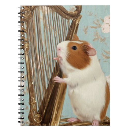 Quiet Melody – Elegant Guinea Pig Notebook ノートブック (正面)