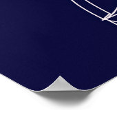 Quiet Mind Owl – Minimalist Night Wisdom Design ポスター (角)