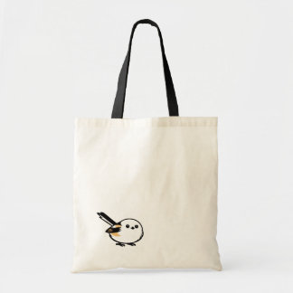 Quiet Minimal Long-Tailed Tit Illustration トートバッグ