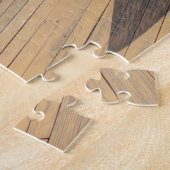 Quiet Morning by the Sea – Peaceful Coastal Deck ジグソーパズル (側面)