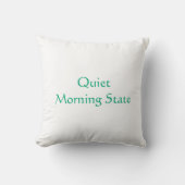 Quiet Morning State モダンスクリプト クッション (正面)
