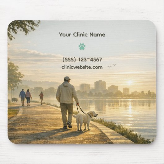 Quiet Morning Walk – Clinic Mousepad マウスパッド (正面)